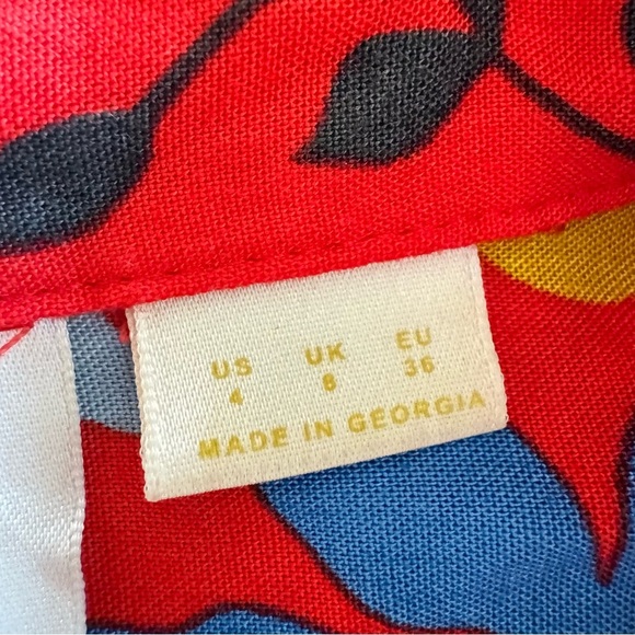 Anthropologie Maeve Blithe Fruit and Floral Blouse Size 4 - Picture 6 of 9